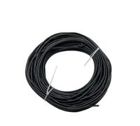 HWWW Câble électrique en Silicone souple résistant à la chaleur, 1 à 100M, 8 10 12 14 16 18 20 22 24 26 28 30 AWG, rouge, 5M, couleur noire(Black,50M_10AWG-5.28MM2)
