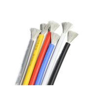 HWWW Câble en cuivre et caoutchouc de Silicone souple de 1 à 50M, 30 28 26 24 22 20awg, fils d'éclairage LED flexibles for bricolage, cordon d'alimentation électrique(Black,5M_22AWG)