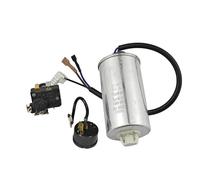 HWWW Condensateur à 3 fils 75UF + 5UF/démarreur de Type lourd 5 prises QL2-7.45/relais protection for pièces réparation réfrigérateur/congélateur(Protector Set)