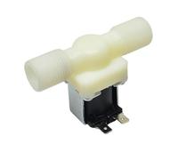 HWWW Électrovanne d'admission d'eau for machine à laver FCD-90A, interrupteur à double tête, dents externes collées, droite, 4 ports, 12 V CC/220 V CA(FCD-90A DC12V)