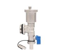 HWWW Ensemble de raccords réglables for collecteur avec purgeur et soupape de Purge d'air, utilisé dans Les systèmes de Chauffage au Sol.(Blue)