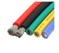 HWWW Fil de Silicone souple de 1/5M, 30 28 26 24 22 20 18 16 15 14 13 12 10 AWG, câble Flexible en cuivre résistant à la chaleur, haute température, bricolage(GRAY,1M_12 AWG)