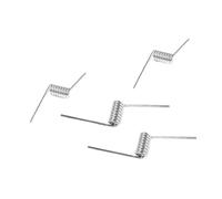 HWWW Lot de 10 ressorts de torsion hélicoïdaux en V en acier inoxydable 304, diamètre de fil 0,4 mm, angle de 60, 90, 120, 180 degrés, diamètre extérieur 2 à 6 mm(6 laps,4mm(10pcs),0.4mm(180 degrees))
