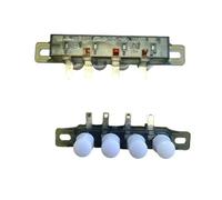 HWWW Lot de 2 pièces de chauffage électrique, interrupteur à 4 touches KQ-184C KQ-143C 250 V 10 A