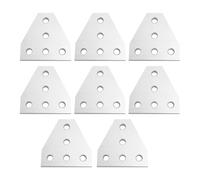 HWWW Plaque de jonction à 90 degrés, 5 trous, support d'angle d'angle, bande de jonction for profil en aluminium 1515, cadre d'imprimante 3D, 8 pièces(T-type x 8PCS)