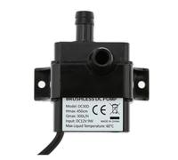 HWWW Pompe à eau et huile micro sans balais DC12V 9W, submersible et étanche, for fontaine et aquarium, débit 300 l/h, hauteur de refoulement 450 cm