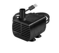 HWWW Pompe à eau USB silencieuse DC 5 V sans balais(Type B black)