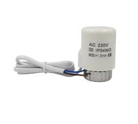 HWWW Tête de vanne d'actionneur Thermique électrique 230 V NO NC for collecteur de Thermostat, radiateur de Chauffage au Sol, normalement Ouvert/fermé(White Normally open1)