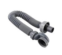 HWWW Tuyau de vidange for baignoire, conception de joint d'étanchéité à l'eau, drainage efficace, baignoire plate, gris, ABS, PP, performances fiables