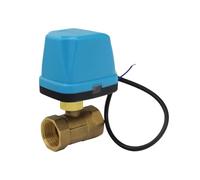 HWWW Vanne à bille électrique en laiton à 2 voies, DN15/20/25/32/40/50 AC220V DC12V-24V 5V, deux fils, une commande, électrovanne à 2 voies 1/2 "3/4" 1(DN50,AC220V,Nomally open)