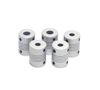 HWWW Vis d'enroulement de couplage élastique en alliage d'aluminium D19L25, trou intérieur d'encodeur de moteur 2mm 3mm 4mm 5mm 6mm 7mm 8mm 10mm 3.175 6.35mm 1 pièces(7x8)