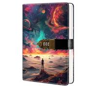 HwxBen Agenda sécurisé A5 244 pages avec cadenas à combinaison, idéal pour garder vos notes, idées et rendez-vous privés en toute confidentialité, design moderne, portable et résistant.