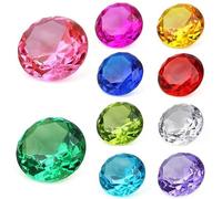 HWXZUUO 2set Gemmes acryliques 1, 6 Pouce Chaos Chaos émeraudes Pirate Treasure Hunt Prop Faux gemmes faciles à Nettoyer Petit Cadeau pour Les Prix de Pâques de Noël d'anniversaire