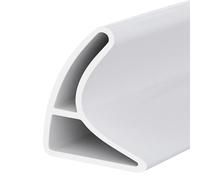 HWXZUUO Barrière d'eau de Douche 157, 48 Pouces Salle de Douche en Forme U Cuttable Bendable Bendable Darma Auto-adhésif Sceau Porte à l'épreuve des fuites pour la Cuisine Barrière Salle Bains