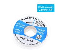 HWY2515 2.5MM Dessoudage tresse soudure dissolvant mèche fil 1.5m soudure étain ventouse câble plomb cordon Flux réparation outil An
