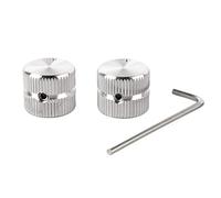 HWyndiluvian 2 boutons de volume et de tonalité pour guitare en métal, bouton de potentiomètre pour guitare électrique avec marquage clair, remplacement pour le contrôle du volume et du ton sur