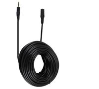 HWyndiluvian Câble d’extension audio mâle-femelle de 3,5 mm, câble auxiliaire pour écouteurs de smartphone, son stéréo HiFi avec conducteur en cuivre sans oxygène, gaine en PVC flexible pour (15m)