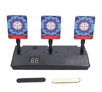 HWyndiluvian Cible de tir électrique, Cible de tir électronique avec réinitialisation Automatique, Effet sonore et Compteur LED, Jeu interactif pour Enfants et fêtes familiales