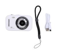 HWyndiluvian Kids Digital Camera, 2.8 inch 48MP 4K Video Recorder with 16X Zoom, Rechargeable Children Camera with Selfie Mode and 20 Filters for Boys Girls Students (Blanche)