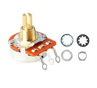 HWyndiluvian Potentiomètre de Guitare à Arbre en cuivre, réduction du Bruit ; potentiomètre pour Guitare électrique, contrôle du Volume et du Ton en métal avec Rotation Fluide ; Montage