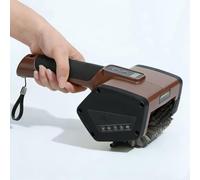 HWYYLXS Brosse éLectrique sans Fil pour Barbecue, Brosse De Nettoyage à 2 Vitesses avec LumièRe LED Et Indicateur De Batterie pour Une Utilisation IntéRieure Et ExtéRieure Brown
