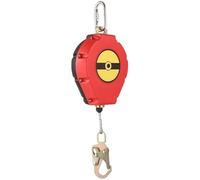 HWYYLXS Ligne De Vie Auto-RéTractable, 3 M/5 M/7 M/10 M/15 M, 179 Kg, Antichute RéTractable, avec CâBle MéTallique De 4 Mm Et Coque en Alliage, éQuipement De Protection Individuelle,10m