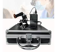 HWYYLXS Loupes Dentaires Frontales avec Lampe Frontale LED 5 W, Loupe Binoculaire, Loupe RéGlable 2,5X-3,5X, Loupe Frontale, Loupes Frontales Rechargeables, Ergonomiques pour Une Vision Claire