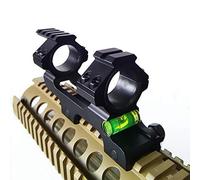 HWZ 30mm One Piece Scope Mount Dual Ring with Spirit Bubble Level Fit 20mm Picatinny w/ 1 inch Adapter 142mm 5.6"