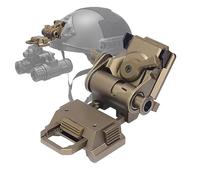 HWZ Night-Vision Goggles Stent Skip Rhino Night-Vision NVG Arms Mount for L4 G24 Mounting Helmet Fast OPS PJ MH BJ Mich Helmet (Gold)