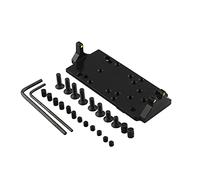 HWZ Support de Base de Plaque Universel pour Pistolet Tactique avec Vue à Fiber Optique Rouge Vert pour Accessoires de Chasse à portée MROS (A107-gx-g)