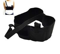 HWZ Tactical Molle Stealth Shoulder Holster Elastic Tactical Waist Underarm Gun Holster for Men and Women Fits Gun Holster Pouch (Black-L)
