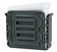 HWZ Tactical Rifle Magazine Pouches Soft Shell Mag Carrier Holster with Molle Belt for ASW338 L96A1 M82A1 Magazine (Green)