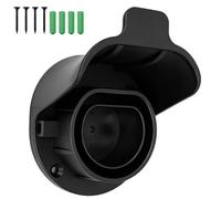 HX-uuyjno Wallbox Support mural de câble de charge de type 2 EV pour chargeur EV IEC 62196-2 avec vis, organiseur de câbles pour extérieur et intérieur (noir)