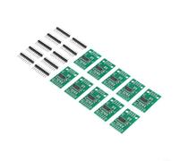 HX711 Lot de 10 capteurs de cellule de charge double canal 24 bits pour Arduino, gain programmable à faible bruit, large plage de tension et de température pour une mesure précise du poids et de la