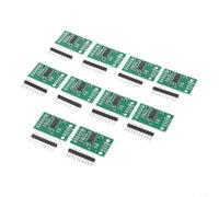 HX711 Lot de 10 capteurs de cellule de charge double canal 24 bits pour Arduino, gain programmable à faible bruit, large plage de tension et de température pour une mesure précise du poids et de la