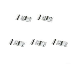 HX711 Lot de 5 cellules de charge à double canal 24 bits pour adc avec gain programmable pour balances électroniques projets de bricolage