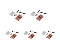 Hx711 Lot de 5 modules de cellule de charge 24 bits pour ADC double canal avec blindage en métal pour capteur de pesée électronique pour projets Arduino Rouge