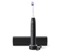 Philips Sonicare 6100 - Brosse à dents électrique sonique avec 2 modes de brossage et 3 niveaux d'intensité, Alerte de pression, EasyStart, SmarTimer, Noir, modèle HX7401/07 [Nouvelle technologie]