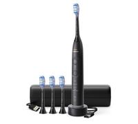 Philips Sonicare 7100 - Brosse à dents électrique sonique avec application, 4 modes de brossage, 3 niveaux d'intensité, Alerte de pression, EasyStart, SmarTimer, Noir, HX7421/08 [Nouvelle technologie]