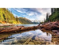 HXA DECO - Decoration Murale Pas Chère, Paysage, Tableau Deco, Tableau Moderne,Tableau decoratif Paysage de Montagne, 80x50cm