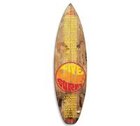 HXA DECO - Planche de Surf Décorative,Multi Choix,Décoration Murale,Impression sur Alu Dibond, Live Love Surf, 150x40 cm