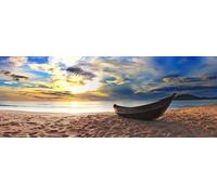 HXA DECO - Tableau Paysage, 80x30cm, Toile Tendue sur Châssis Bois, Impression UVgel, Décoration Murale pour Chambre, Salle de Bain, Cuisine