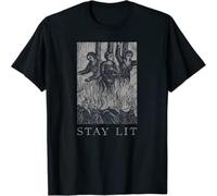 HXASKKF Occult Stay Lit Satan Devil Hell Unholy Antichrist Witch T-Shirt