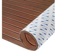 HXBYX Revêtement de sol de bateau en mousse EVA avec dos autocollant 3M pour bricolage, terrasse, bateau, feuille de teck, tapis de refroidissement antidérapant pour kayak, yacht, piscine, véhicule
