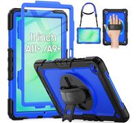 HXCASEAC Coque pour Samsung Galaxy Tab A11+ Plus 11", Protection avec Protecteur d'écran, dragonne, Porte-Stylo, Robuste et résistante aux Chocs pour Tablette Samsung A11 Plus - Bleu