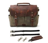 HXCKBLBY Motorbike Saddlebag Sacoche Latérale Moto Étanche Universelle Rétro pour Siège Arrière Sacoche Arrière De Moto Sac Suspendu pour Véhicule Électrique Sacoches De Selle(Army Green Strap)