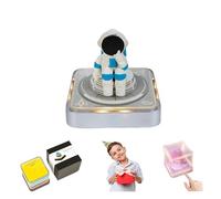 HXCQYGL Bloc-notes 3D, calendrier 2025, calendrier de table 2025, bloc-notes avec lumière, sculpture en papier, ornement de bureau (astronaute)