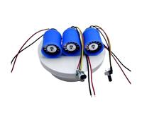 HXCTZHO Moteur De Ventilateur Soufflant DC 9 V 12 V 24 V 100000 Tr/min, Ventilateur Canalisé Sans Balais Miniature, Turbine En Aluminium, Sèche-cheveux, Moteur Ultra Haute Vitesse(7V-24V No speed)