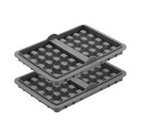 HXCTZHO Moule À Gaufres En Silicone 1 À 2 Pièces, Compatible Avec Ninja AF400 AF451 SL400 AF500 Et Autres Friteuses À Air, Gaufrier, Accessoire De Plateau De Cuisson(Grey 2PCS)
