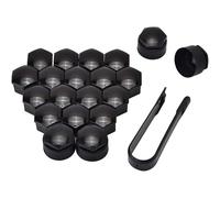 HXCVKXHI Capuchons D'écrou de Roue de Voiture pour Peugeot 3008 2016-2022, Couvercles de Boulons D'écrou de Roue avec Outil de Retrait, Maintenez l'élégance des Roues, B/Black- B/19mm